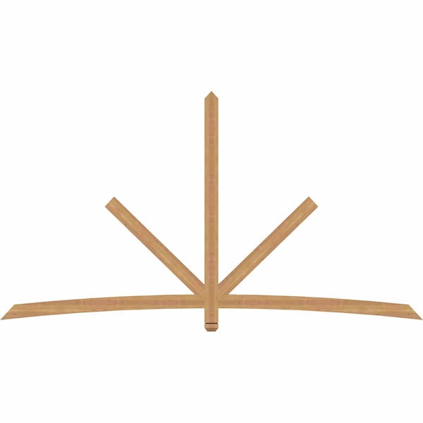 Ekena Millwork Alberta Timber Gable Bracket, Western Red Cedar, 108"W x 58"H x 1 1/2"D x 3 1/2"F, 13/12 Pitch GBW108X58X0204ALB00SWR - main